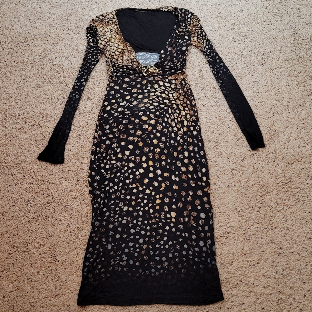 Roberto Cavalli Animal Print Stretch Dress size 40